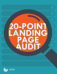 20 Point Landing Page Audit Cover