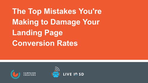 Landing Page Mistake Webinar Cover