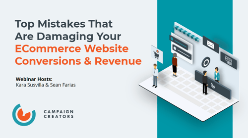 ECommerce Conversion & Revenue Mistakes On-demand webinar cover